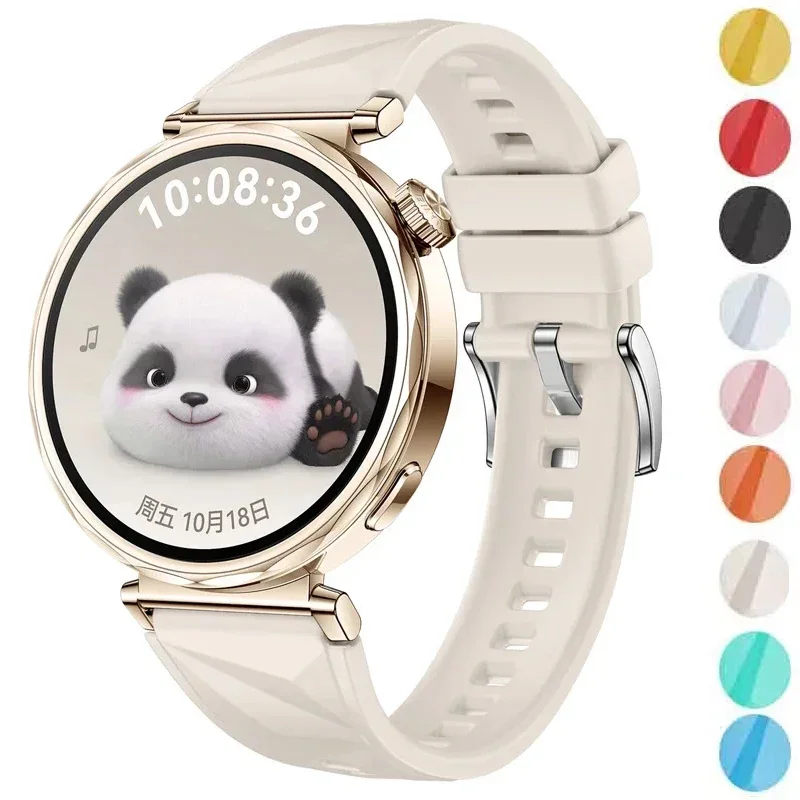 New Silicone Strap For Huawei Watch GT6 GT5 GT4 41MM Official Color Lce Crystal Patterned Bracelet For Huawei Watch GT5 Pro 42MM