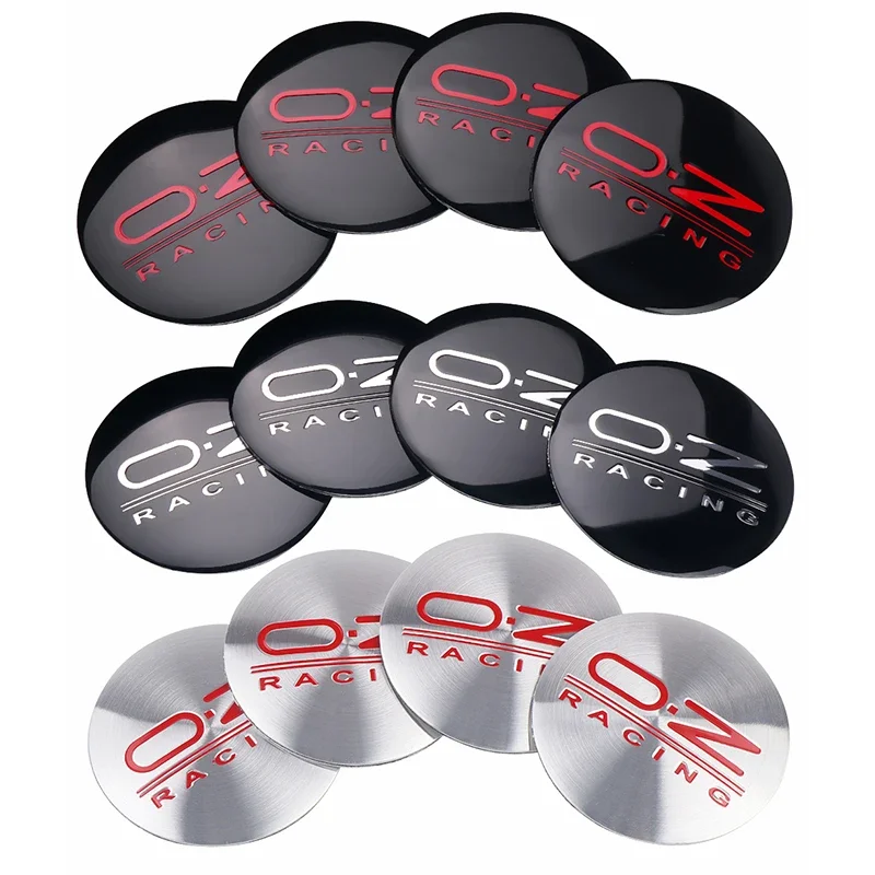 4Pcs 56MM OZ O.Z RACING Emblem Wheel Center Hub Cap Sticker Car Styling Accessories