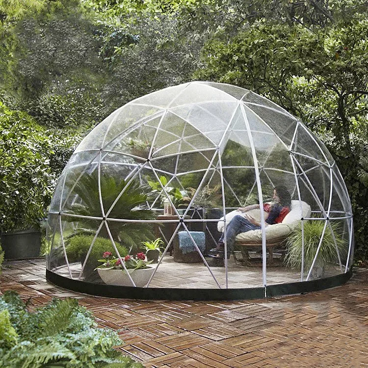 Garden Igloo Dome Tent Transparent Luxury Outdoor Glamping Hotel Geodesic Tent for Party Event