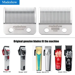 Madeshow M5(F) M10 Original Clippers Lâminas De Aço Inoxidável Hair Clipper Aparador De Cabelo Cortador De Substituição Cabeça Barbeiro Acessórios