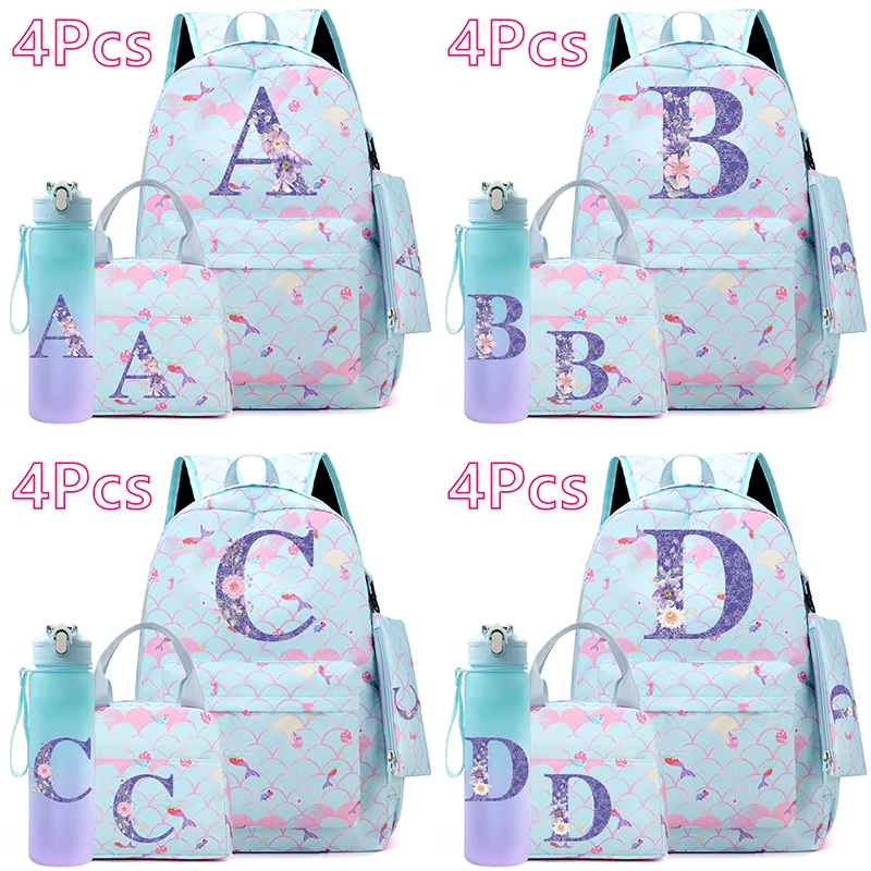 set-di-4-zaini-con-stampa-di-26-lettere-dell'alfabeto-inglese-grande-capacita-borsa-porta-libri-con-bottiglia-d'acqua-da-750ml-zaino-scolastico-per-ragazzi-e-ragazze