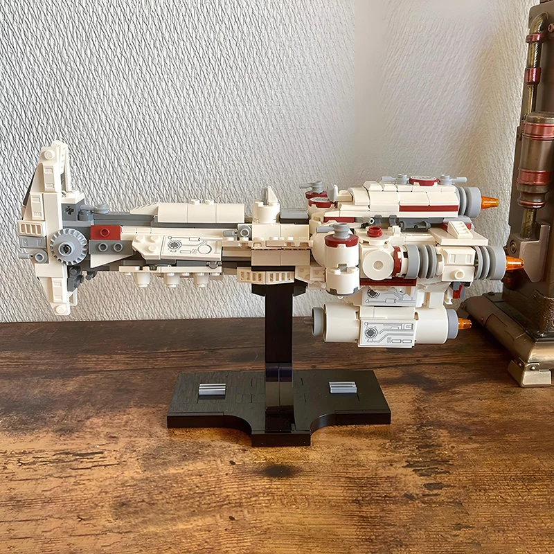 جديد MOC Star Battle Midi-scale Hammerhead Corvette اللبنات Tantive IV MOD Ver. DIY تجميع الطوب نموذج اللعب الهدايا
