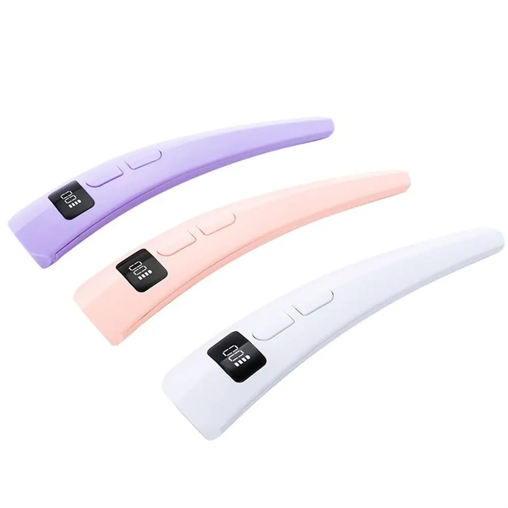 أدوات رسم الأظافر سريعة الجفاف مجفف الأظافر ضوء USB 2 طرق صغيرة معالجة بالأشعة فوق البنفسجية ضوء يده مع شاشة عرض الأشعة فوق البنفسجية LED مسمار مصباح السفر