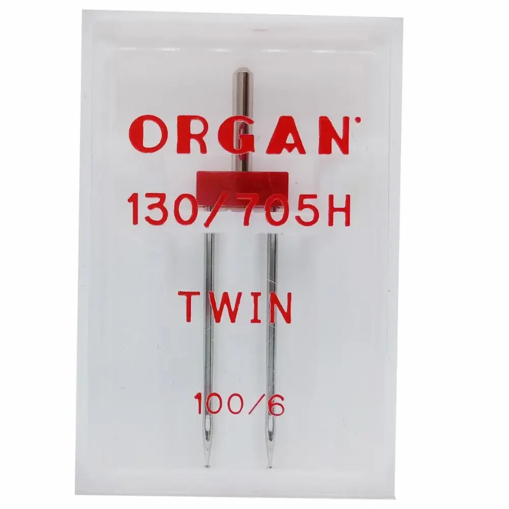 ORGAN Twin Stretch Needles 75/4 Twin 100-6 For Household Sewing Machine Stretch Knitted Elastic Fabric  Universal Twin Needle 90