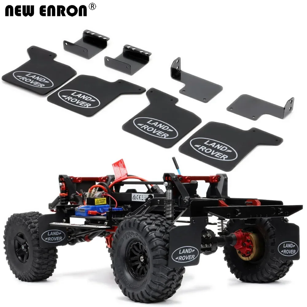 Accessories Bracket Set Rubber Quarters Front & Rear Fender Mud Flaps for RC Crawler Car 1/10 Traxxas TRX4 Tamiya D110