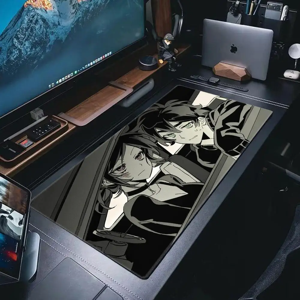 XXL HYBXAXC Black And White Gamer Mousepad Laptop The Coffin Of Andy And Leyley Keyboard Pad PC Kawaii Gaming Anime Mouse Mat