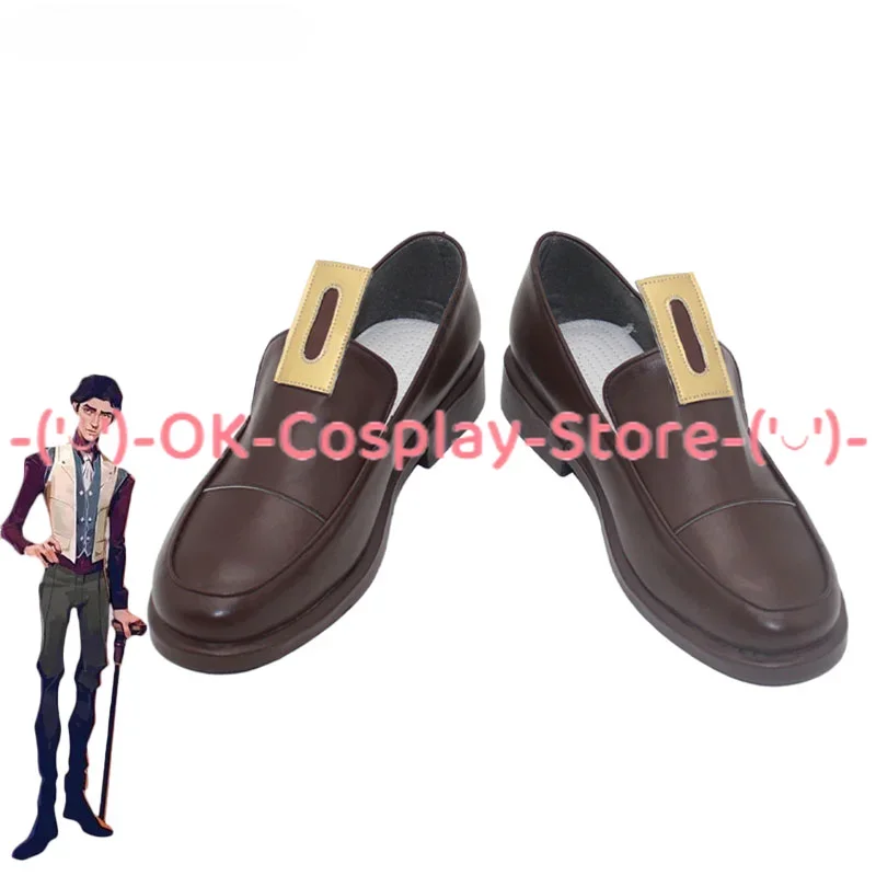 Victor Cosplay Shoes Arcane Cosplay Prop PU Leather Shoes Halloween Carnival Boots Custom Made