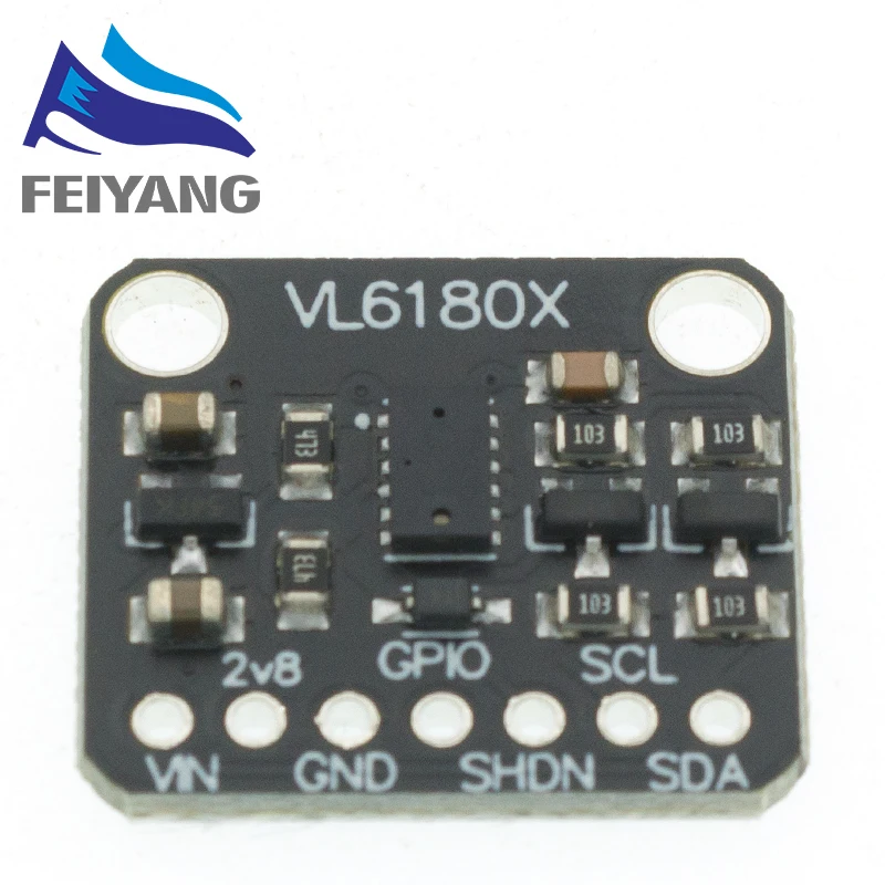 1PCS VL6180 VL6180X Range Finder Optical Ranging Sensor Module for Arduino I2C Interface 3.3V 5V gesture recognition