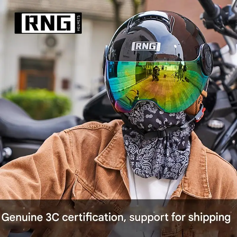 

2024, новый высококачественный защитный шлем для мужчин и женщин с половиной лица, электрический велосипедный мотоциклетный шлем