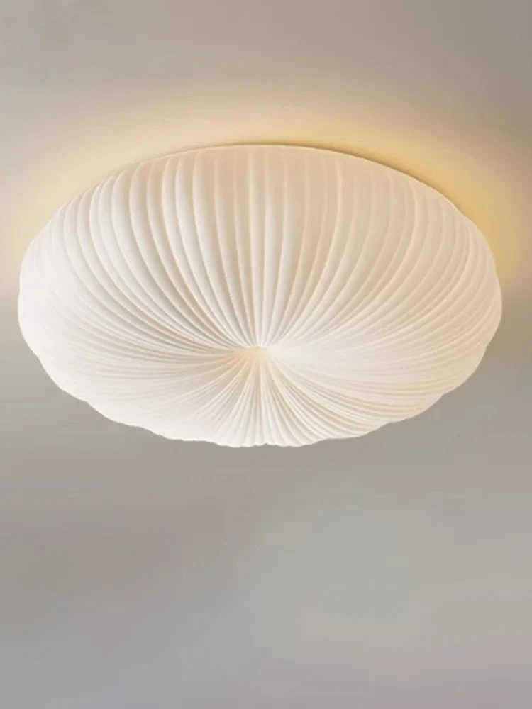 

2025 Warm Atmosphere Cream Wind Pumpkin Ceiling Lamp LED Acrylic Iron Art Modern Ceiling Lights Living/Kids Room Bedroom Restaur
