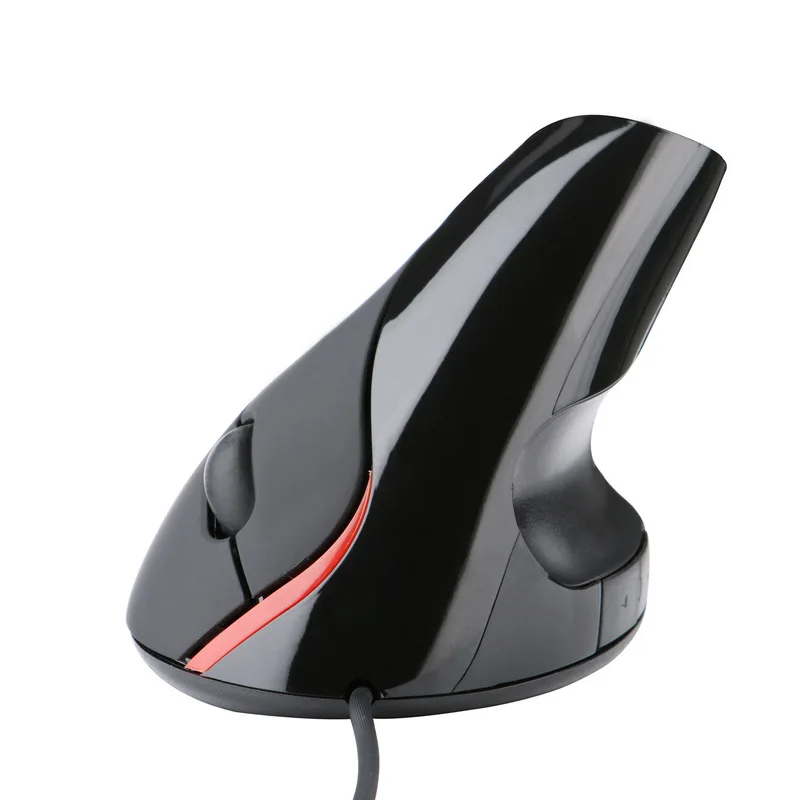 New Computer Mouse USB Optical Vertical Mouse Ergonomic Upright Wrist Guard Mouse 5 Button Wired Mouse