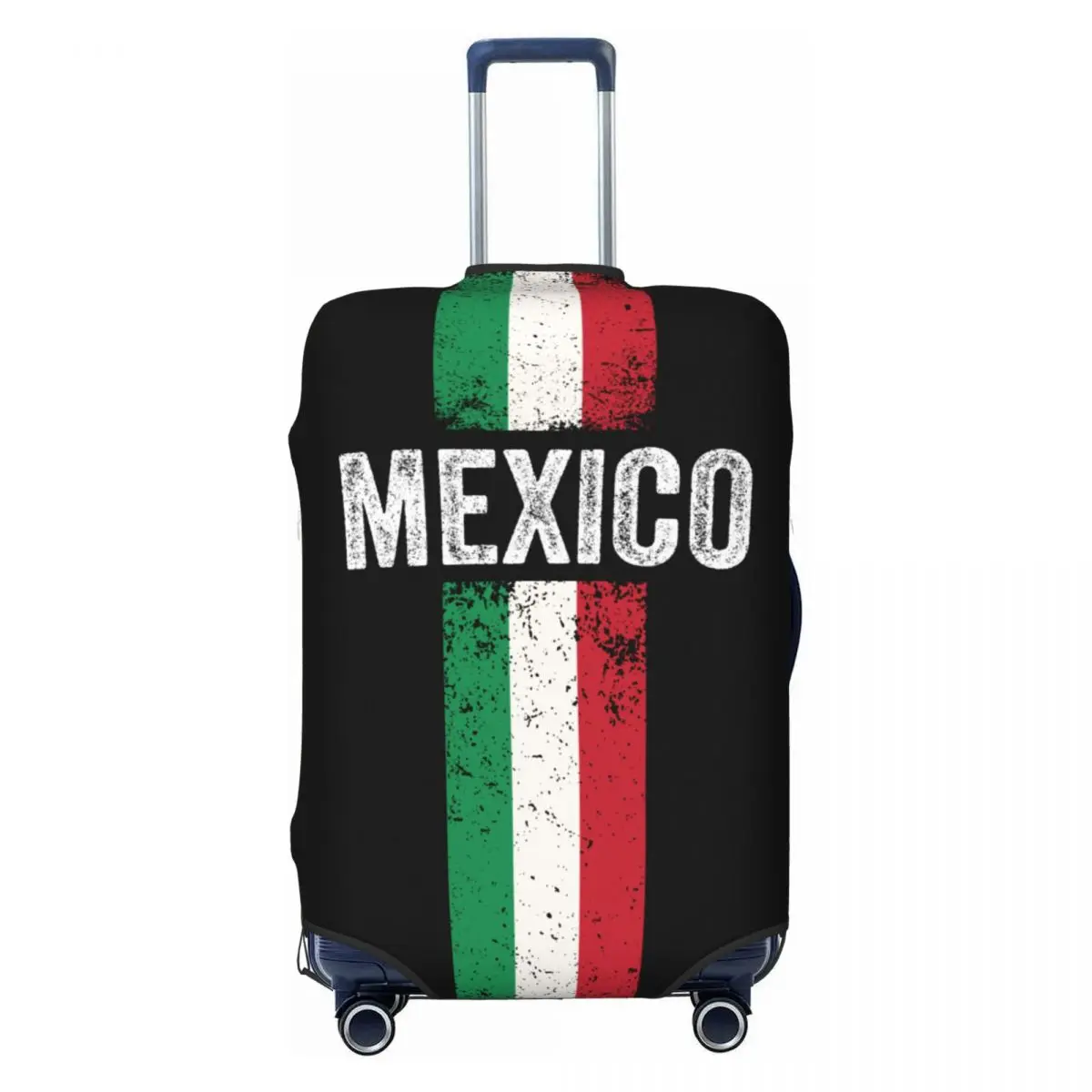 

Изготовленный на заказ чехол для чемодана с флагом Мексики, моющийся, патриотический защитный чехол для багажа Mexican Pride для 18-32 дюймов