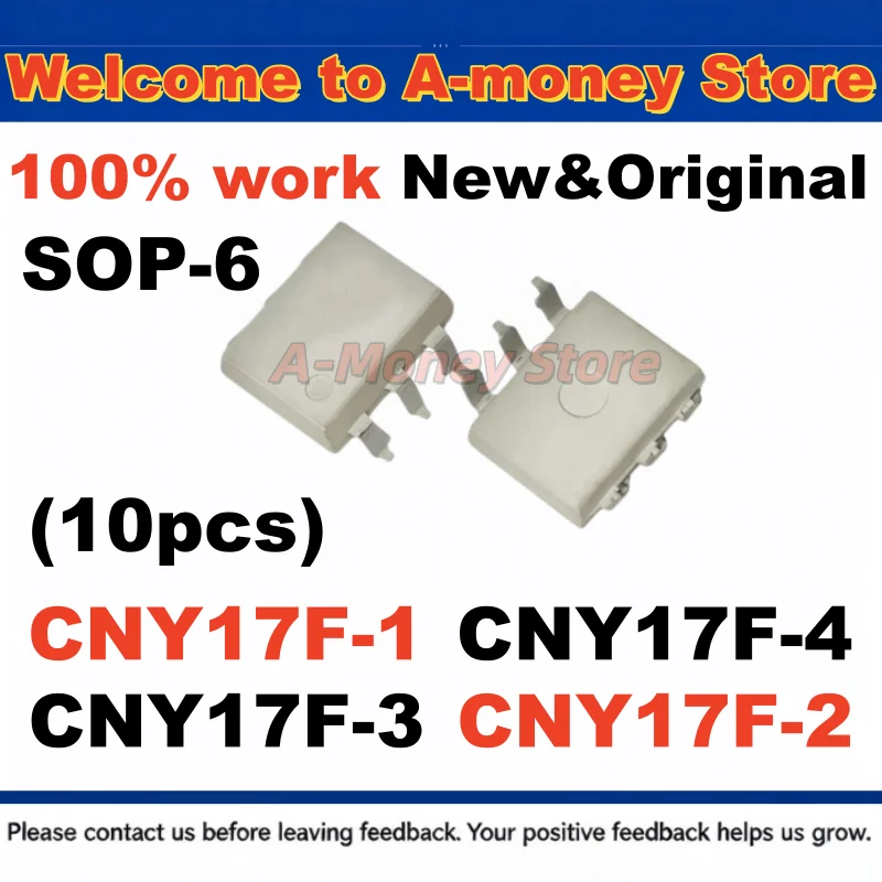 (10pcs)100%NEW CNY17F-1 CNY17F-2 CNY17F-3 CNY17F-4 SOP-6