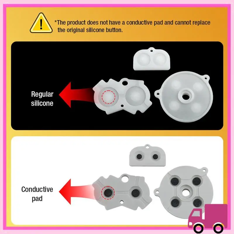 Compact For GBA Membrane Button Tactile Upgrade Modify Kit With Screwdriver Kit For GBA Console Replacement Repairs Accessories