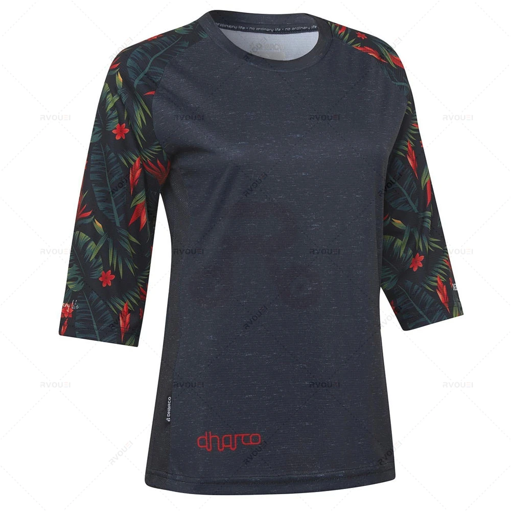 Jersey de montaña para hombre y mujer, camiseta de motocross de secado rápido, manga larga, primavera y verano