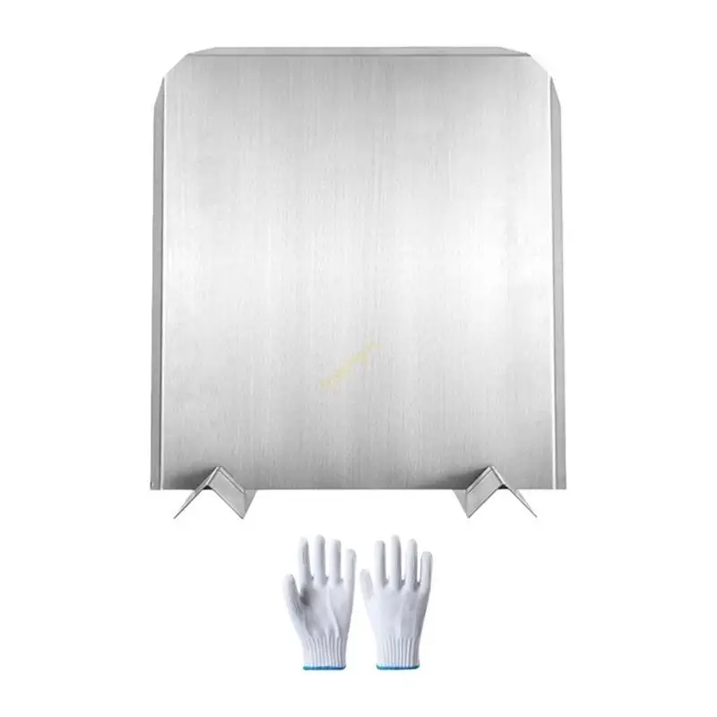 

Fireplaces Heat Reflectors Backboard with Positioning Feet & Gloves set