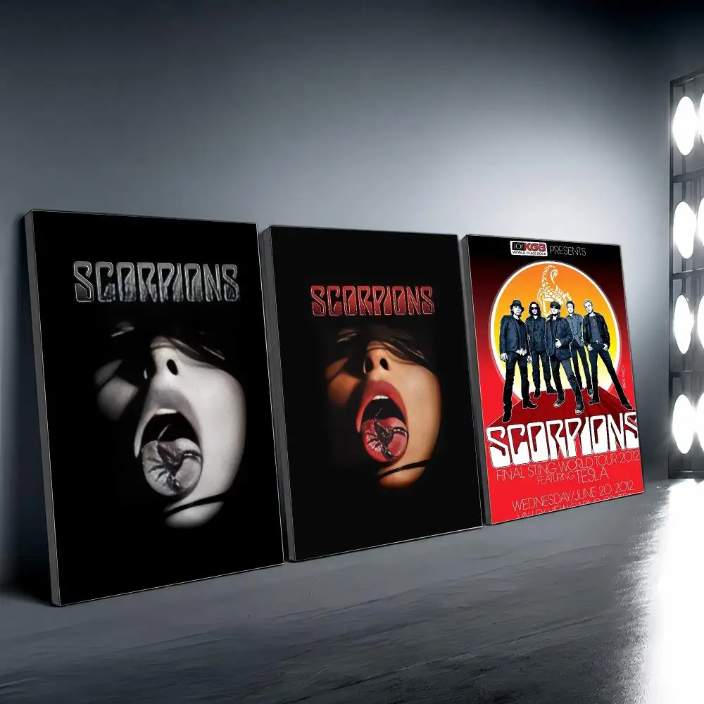 S-scorpions Band Art Poster Vintage Wall Art Aesthetic Room Decor Print Living Room Bedroom Home Decoration