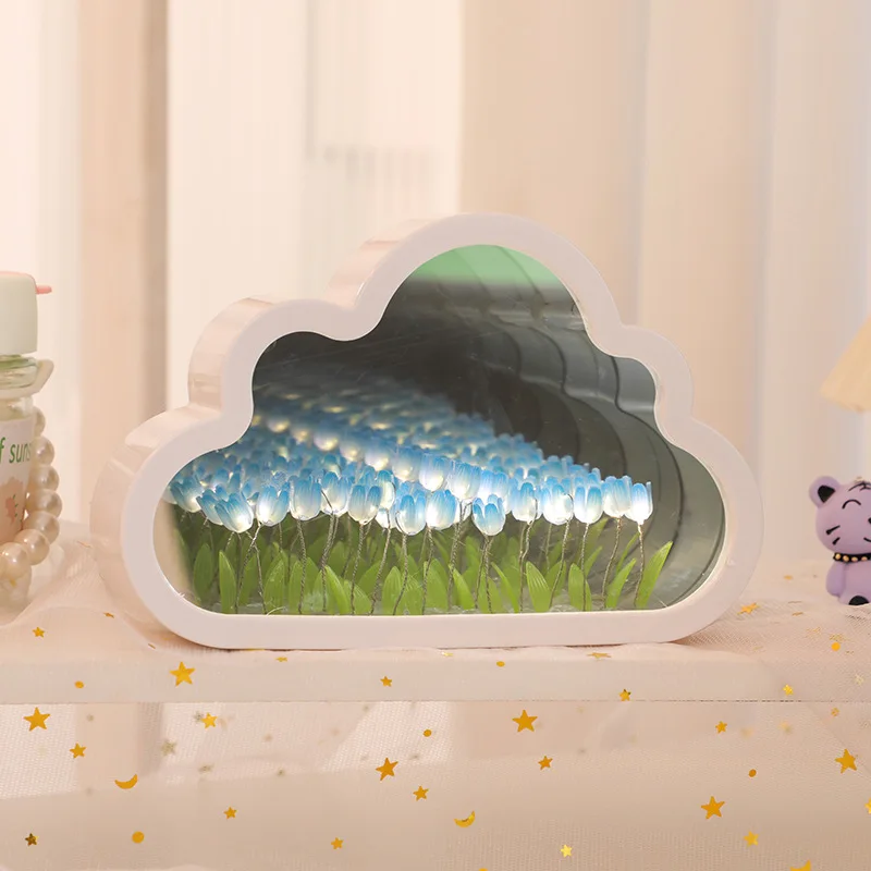 Tulipan Cloud Nightlight ręcznie robiony prezent DIY kwiat tulipana morze walentynki świąteczny prezent urodzinowy dla dziewczynek