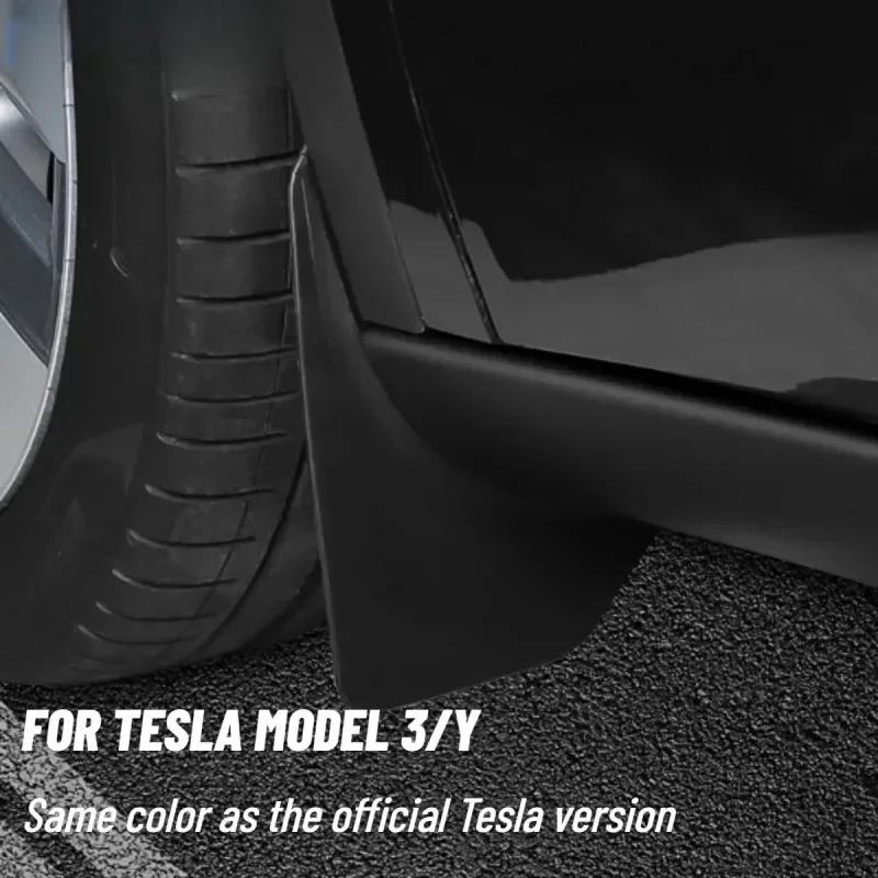 Soft Mud Flaps For Tesla Model Y 3 Highland Accessories TPE Mudguards Original Design Fender Anti-Snow Anti-Sand Guard Protector