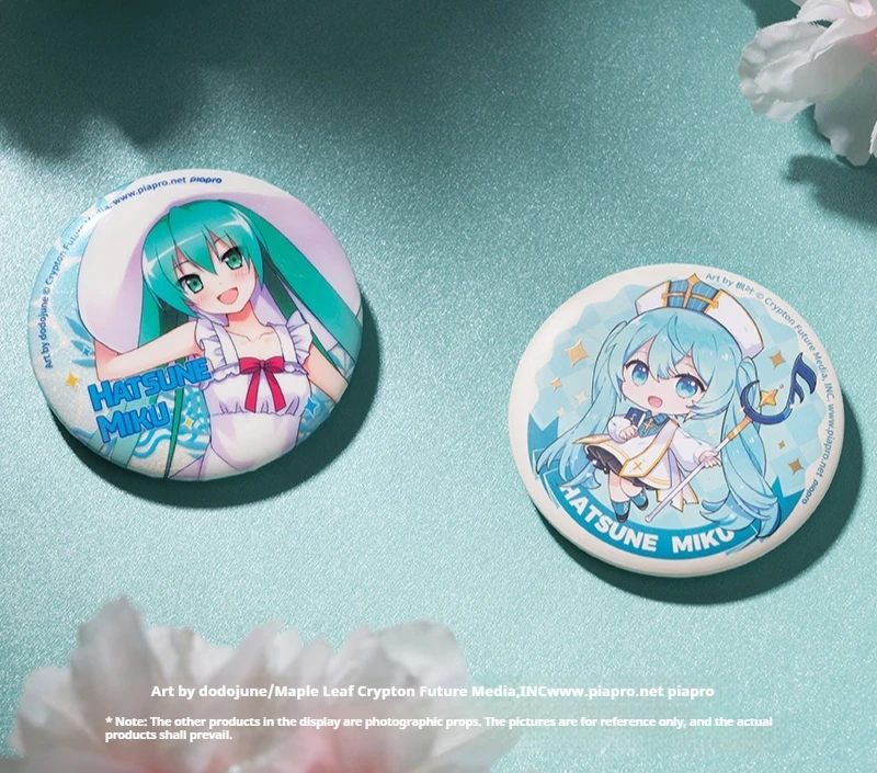 Hatsune Miku Anime Cartoon Figure Brooches Cosplay Exquisit Badge Collar Backpack Hat Accessory Handmade Enamel Pins Decoration