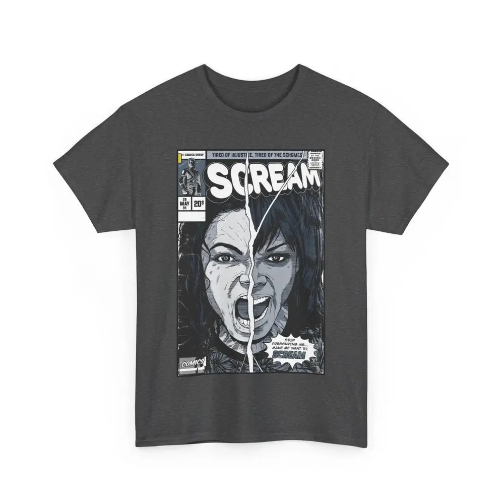 Michael Jackson Scream Comic T Shirt Janet Jackson Unisex Heavy Cotton Tee