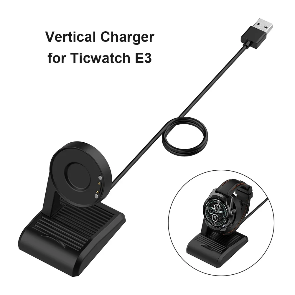 

USB Charging Cable Dock For Ticwatch E3/Pro 5/PRO3 Lite Smart Watch Charging Line Charger Adapter Smartwatch Accessories