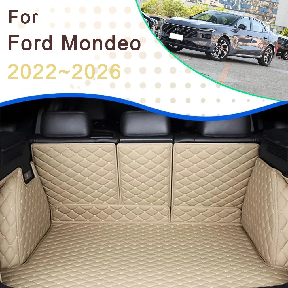 

Car Trunk Cargo Liner For Ford Mondeo Taurus MK5 2022 2023 2024 2025 2026 Rug Rear Boor Mats Carpet Storage Pad Auto Accessories