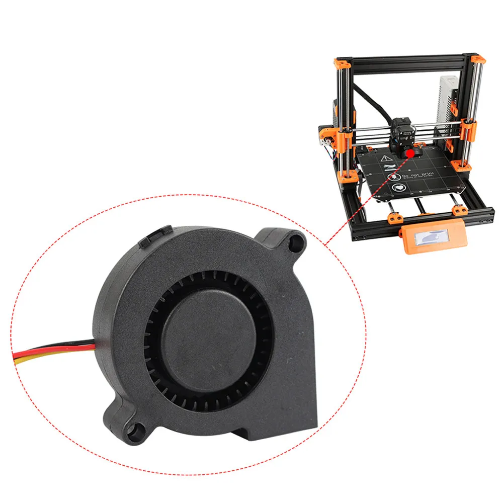 2Pcs 3D Printer Cooling Fan 5015 Super Silent Hydraulic Sleeve Bearing Radial Blower 5V Low Noise High Performance Heat