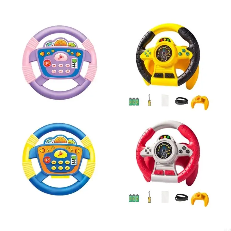 Brinquedo volante infantil fácil instalar, inspira entusiasmo automotivo e aprendizado prático A2UB