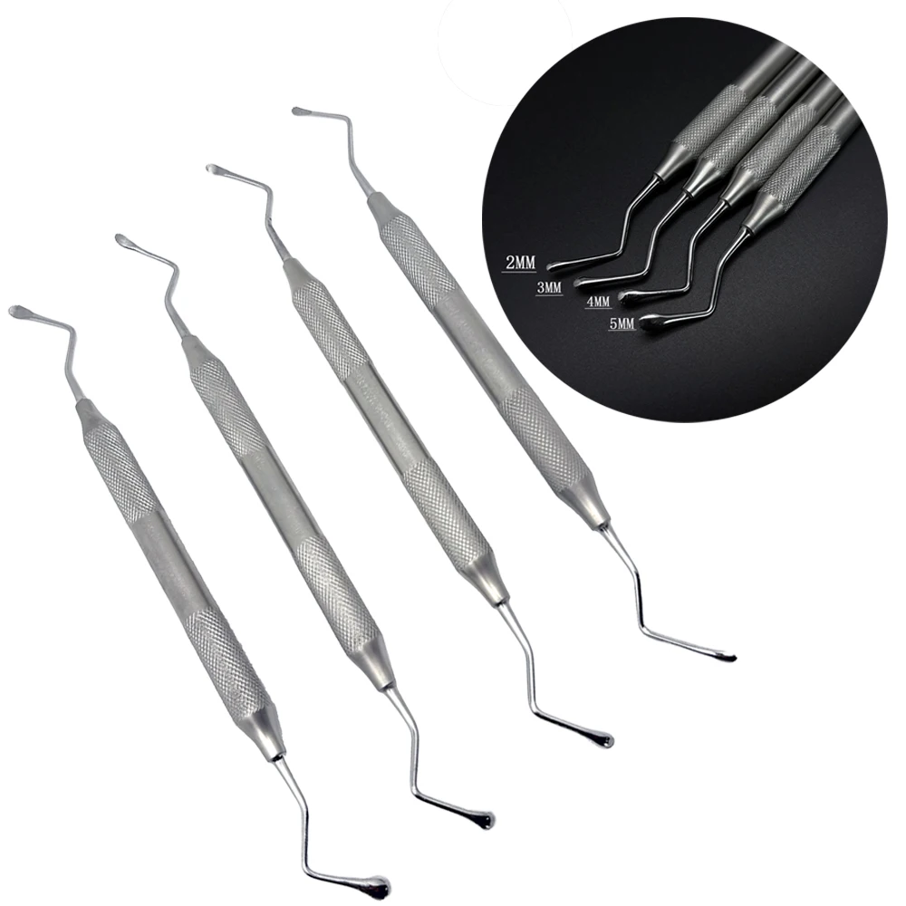 

Dental Excavator Restorative Spoon Curette Jagged Dentistry Scaler Gracey Double Ends Cleaning Excavator Restorative Tools