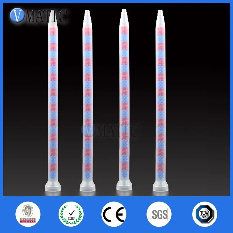 Free Shipping 10pcs GSM9-20 All Purpose Use Glue Dispensing Plastic Nozzle AB Adhesive Mix Tube Static Mixer