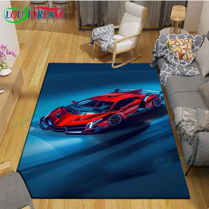 Fashion 3D Game N-NFS Car Carpet Room Decor Floor Mats Bedroom Yoga Mat Photography Props Area Rug Kids Bedroom Birthday Gift