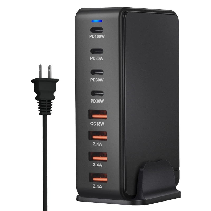 

Высокоскоростное 8-портовое зарядное устройство USB блок зарядки 268 Вт для телефонов, планшетов, ноутбуков, адаптеры быстрой