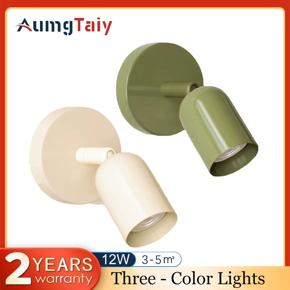Colorful Nordic Wall Mounted Lamp Minimalist Macaron Wall Lamp for Bedroom Bedside Hallway Indoor Decor Light Fixtures GU10
