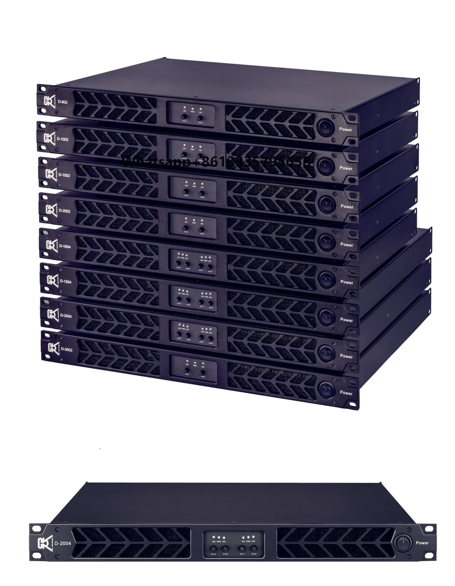 4*3200W 4 Channel Amplifier Hi-fi Stereo Audio Amplifier