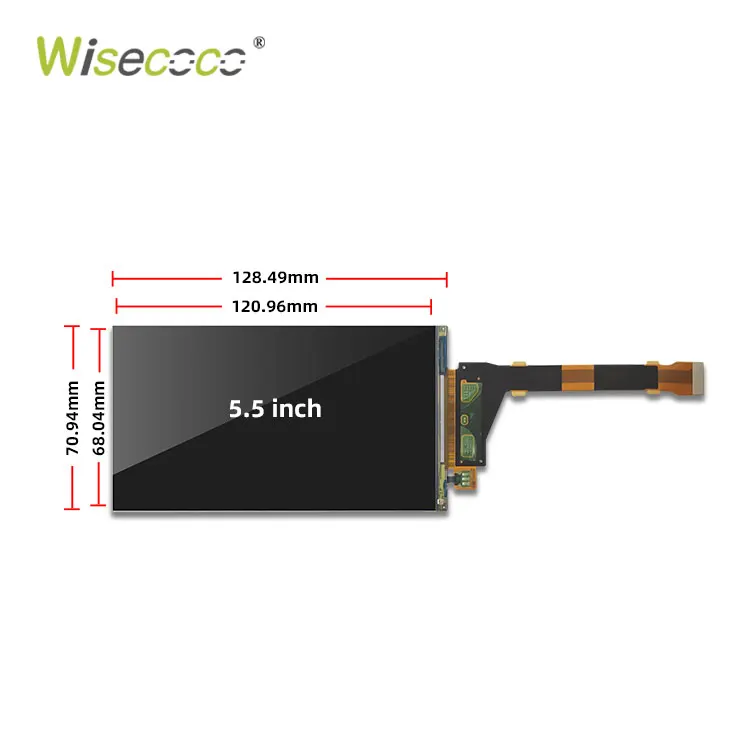 Wisecoco Xbox VR Display Solution 5.5 Inch Ips Landscape Display With 60 Hz Lcd 2K Screen Module With Board