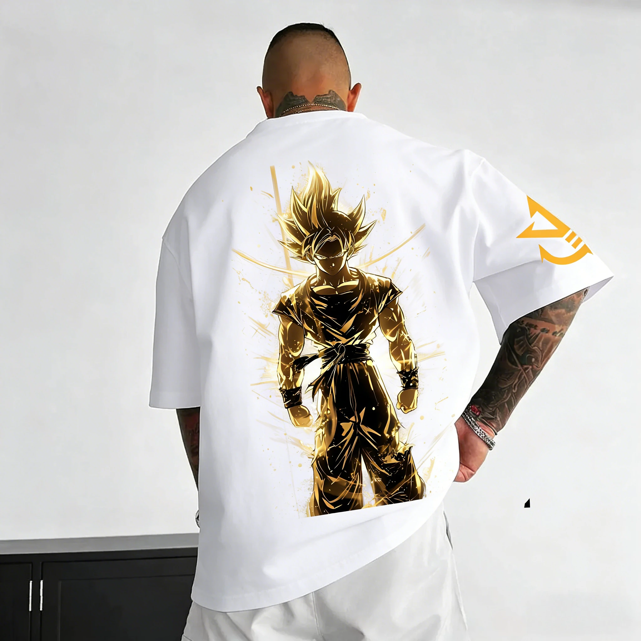 Dragon Ball Anime Goku Printed Cotton Short-sleeved 2026 Summer Loose Sporty Men's and Women's Fashionable Round-neck T-shirts