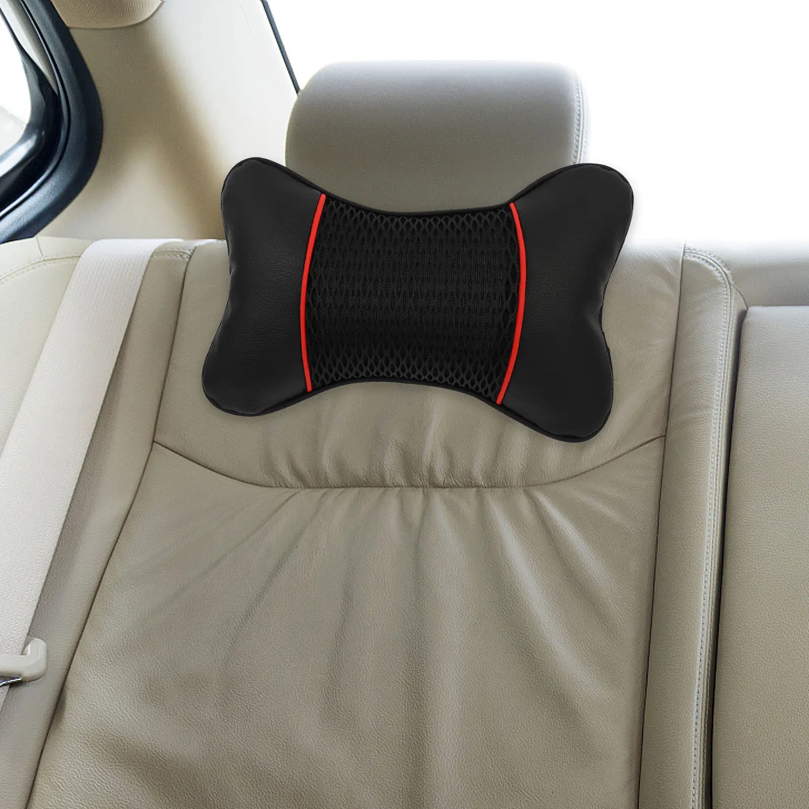 

2Pcs 3D Car Neck Pillows Ergonomic Headrest Support Cushion Relieves Neck Pain Comfortable Driving Posture Pillow