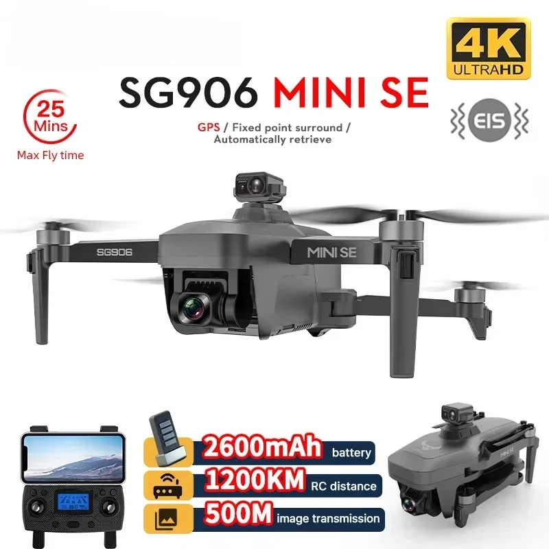 SG906 Mini SE Drone 4K Professional HD Camera GPS 5G Wifi FPV Dron Brushless Aerial 360° Laser Obstacle Avoidance RC Quadcopter