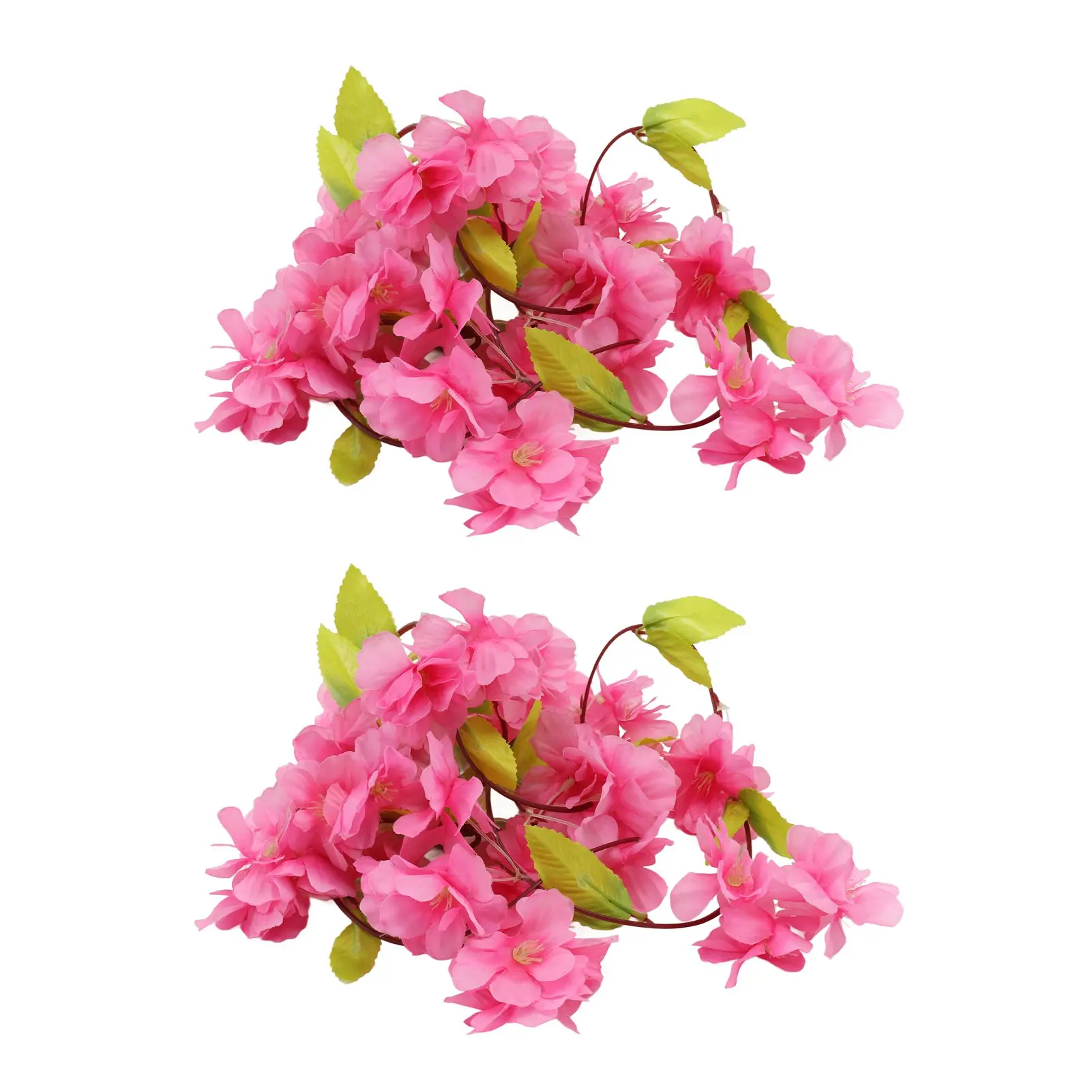 2 pezzi fiori artificiali vite fiori di seta rosa glicine simulato decorazione di nozze fai da te decorazioni per la casa appeso a parete piante di ghirlanda