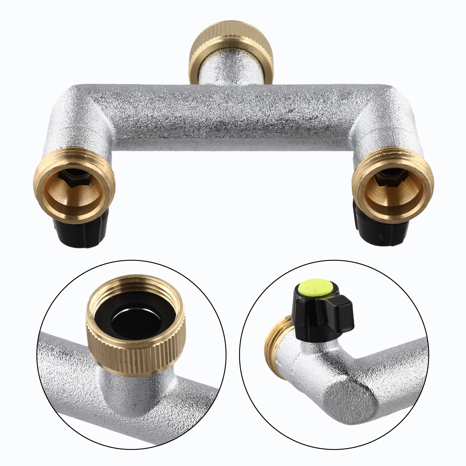 Watering Tool Connector 2-Way Water Distributor Bathroom Fixtures Bi-Directional Spout Innovative Design For Tight Spaces
