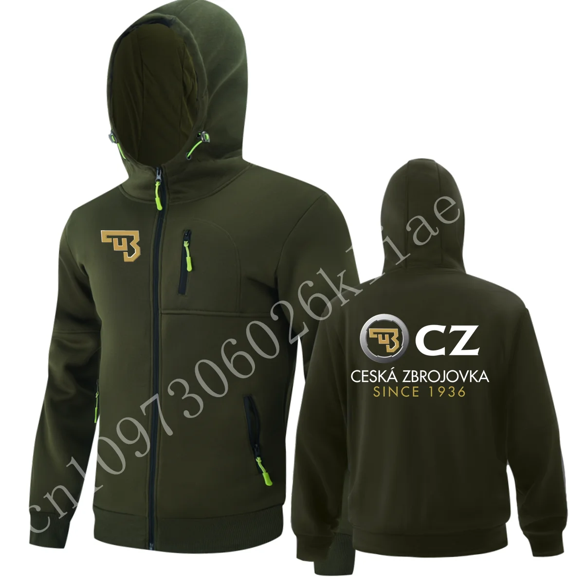 Al aire libre CZ Ceska Zbrojovka sudaderas con capucha para hombre cárdigan de ocio jerseys con capucha Casual hombre Sudadera con capucha chaquetas DF55