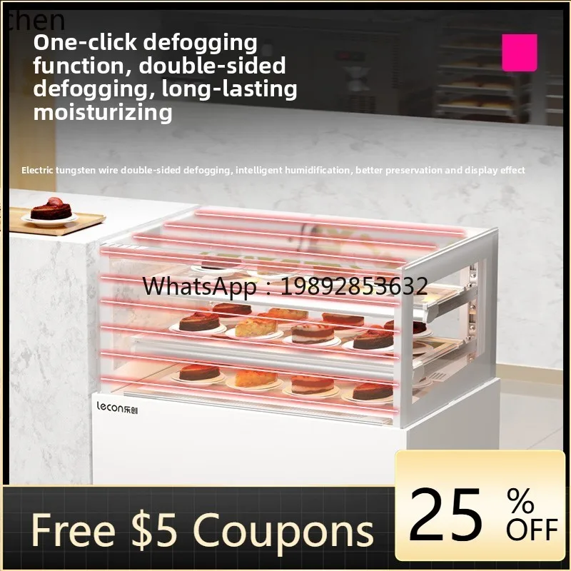 

BX cake display cabinet refrigerated arc air-cooled, desktop small fruit sushi fresh-keeping freezer