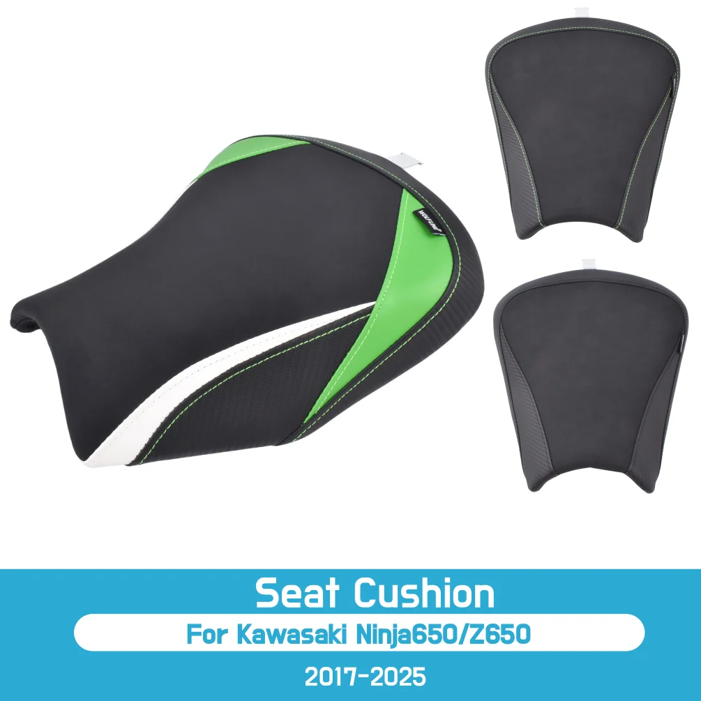 

Подушка для переднего сиденья водителя/пассажира для Kawasaki Ninja 650 2017-2025, 2024 Z650, аксессуары для мотоциклов