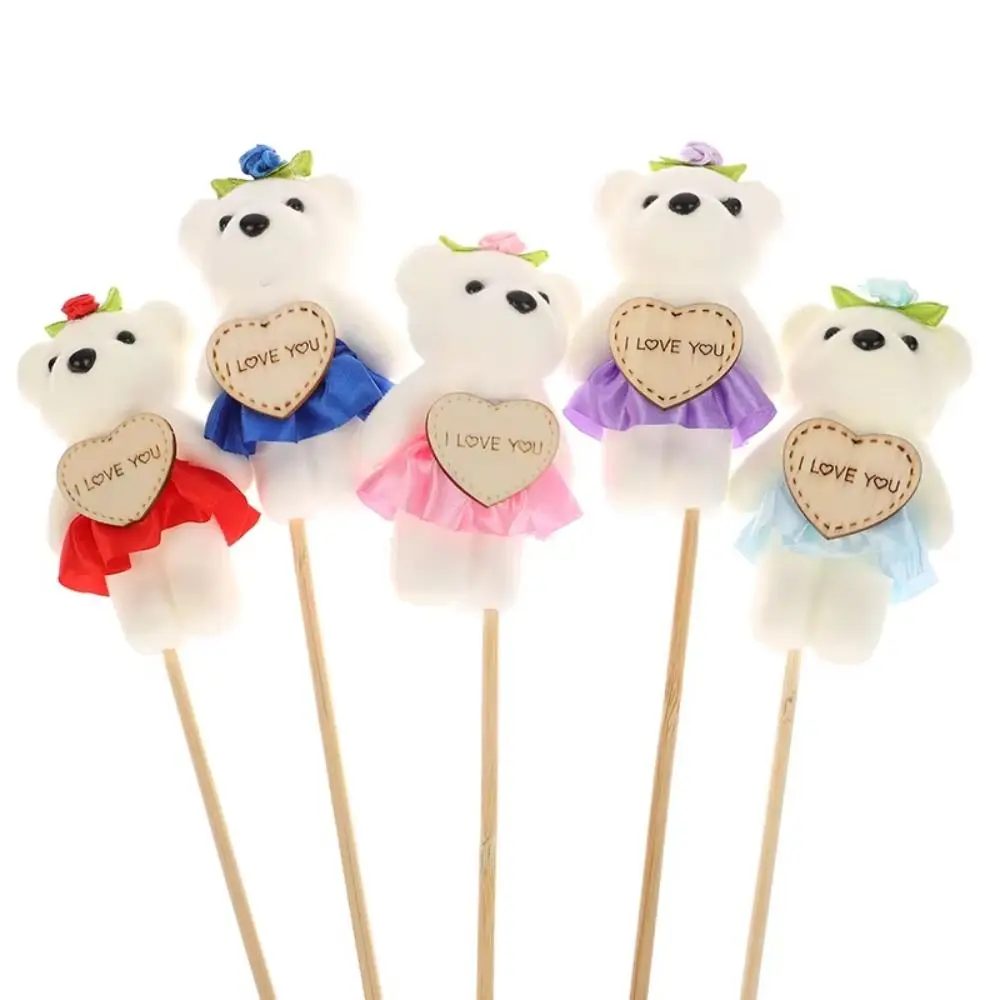 10pcs/set Foam Bear Bear Foam Animal Mini Bear Flower Bouquet Cartoon DIY Cartoon Bouquet Girl Birthday Gift