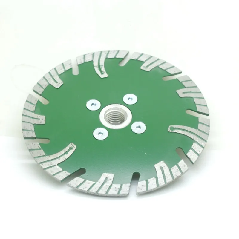 1PC M14 115 125 180 flange guard tooth corrugated plate diamond cutting disc stone material concrete carving grinding saw blade view 4