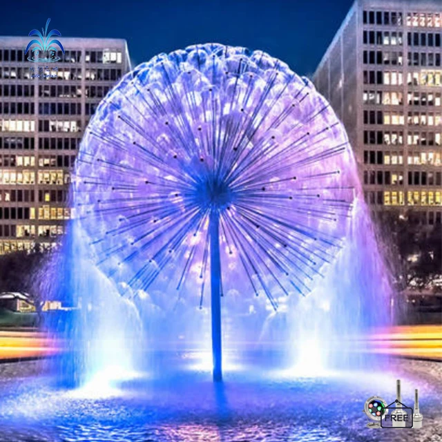 

Free Design of a Stainless Steel Best-selling Waterfall Feature Outdoor Dandelion Garden Fountain