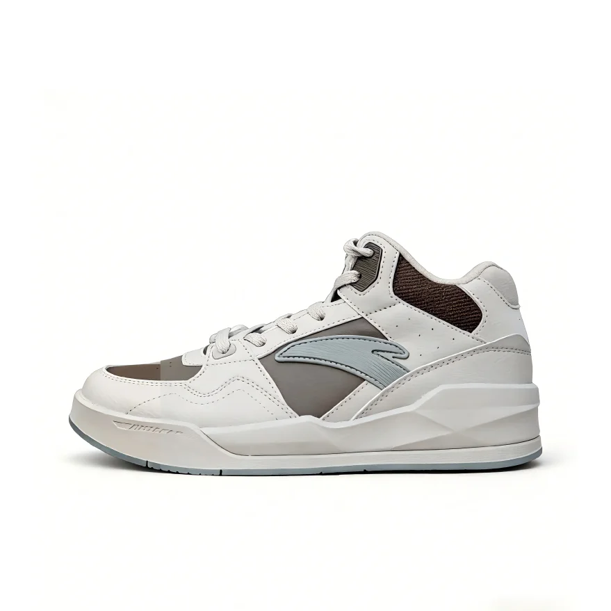 Anta 4 Carat Mid top Skateboard Shoes Men's Taupe 112548012R-1