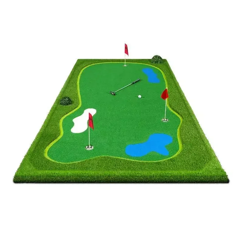 2026 Factory Direct Wholesale Golf Hitting Mats Adjustable Slope Push Rod Exerciser Outdoor Simulation Thickening Coursepromote
