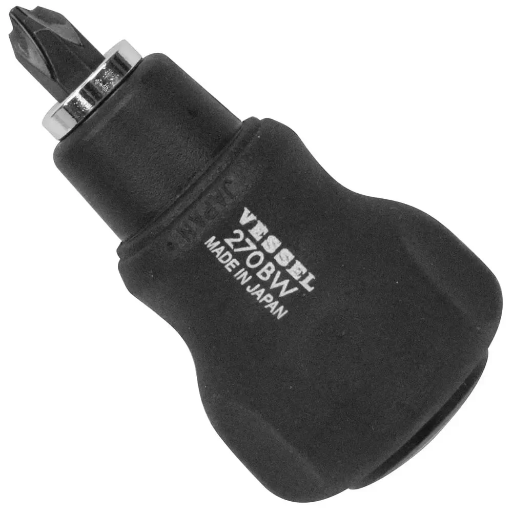 Genuine Japan Vessel Head Tool Cushion Stubby Bit-replaceable Grip Screwdriver No.270BW/270BW-62/270BW-123